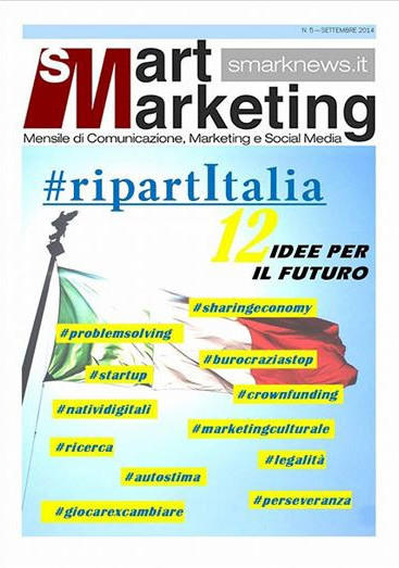 Il primo numero di #Ripartitalia uscito nel settembre 2014.