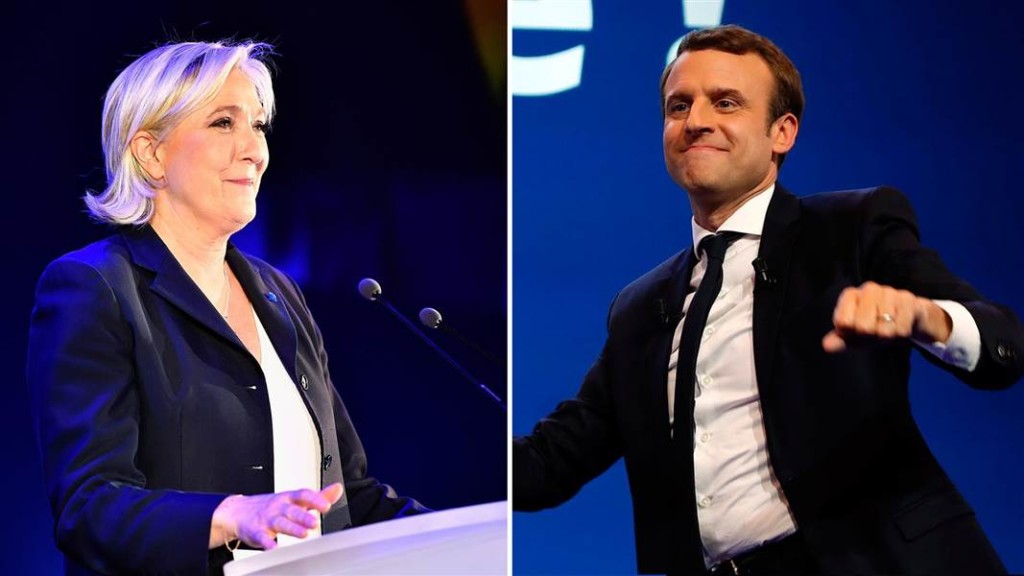 I due candidati usciti vincitori al 1° turno: Macron e Le Pen. Fonte: www.nbcnews.com