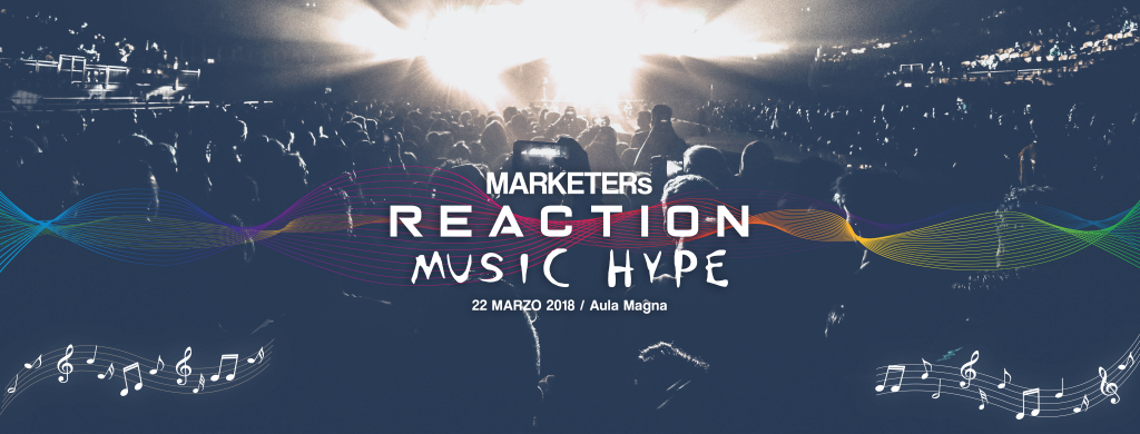 Copertina dell'evento sul marketing musicale MARKETERs Reaction: Music Hype