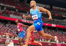 Nell'Immagine Marcell Jacobs alle Olimpiadi di Tokyo - Smart Marketing