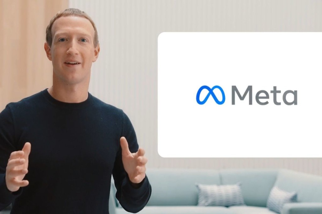 Nell'immagine Mark Zuckerberg  mentre spiega il cambio nome della Facebook Inc. che diventa Meta - Smart Marketing
