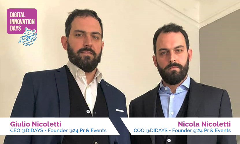 Nell'immagine Giulio e Nicola Nicoletti, fondatori dei DIDAYS - Smart Marketing