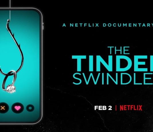 Nell'immagine la card del documentario Netflix "Il truffatore di Tinder" - Smart Marketing