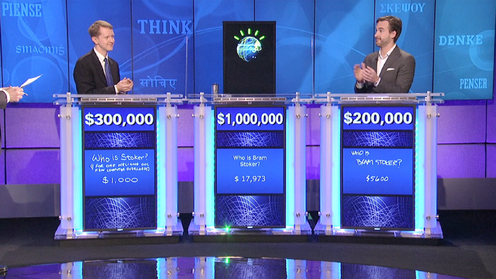 Nell'immagine il super computer Watson durante la sua partecipazione al quiz Jeopardy! nel Febbraio 2011 - Smart Marketing