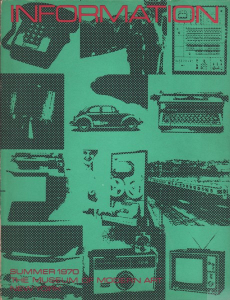 Il catalogo della mostra Information.
