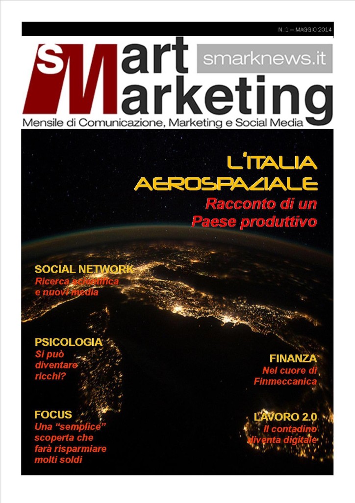La Copertina del 1° numero di Smart Marketing del maggio 2014.