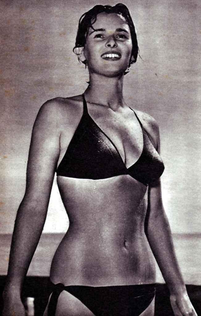 Lucia bosè all'epoca del titolo di Miss Italia.