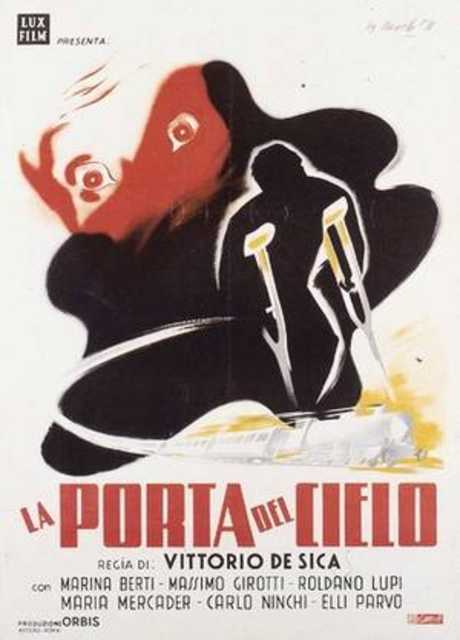 La locandina del film “La porta del cielo” del 1944 diretto da Vittorio De Sica.