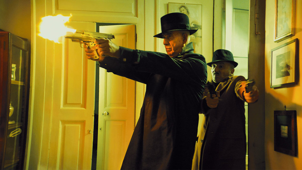 Toni Servillo e Carlo Buccirosso in una scena del film "5 è il numero perfetto" di Igor Tuveri.