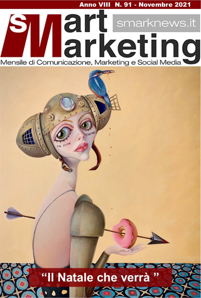 Nell'immagine la Copertina d'Artista del 91 numero di Smart Marketing