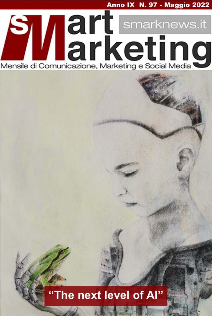 Nell'immagine la Copertina d'Artista del 97° numero di Smart Marketing realizzata dall'artista Antonella Gall