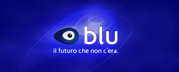 Nell'immagine il logo e il claim dell'azienda BLU che, all'inizio degli anni 2000, fu il 4° gestore di Telefonia Mobile d'Italia - Smart Marketing