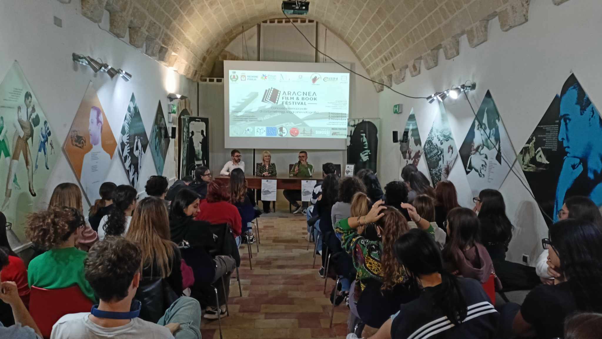 Nell'immagine alcune foto dell'Aracnea Film & Book Festival di Raffaello Castellano - Smart Marketing