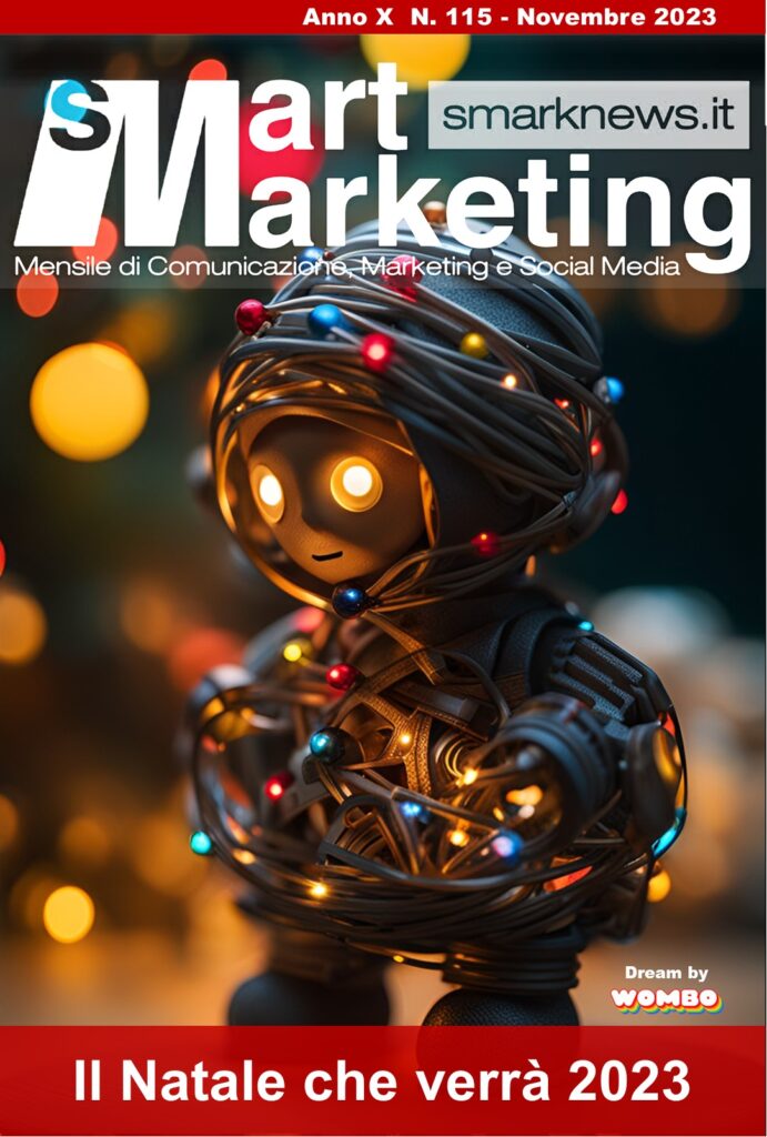 Nell'immagine la Copertina d'Artista del numero 115 di Smart Marketing "Il Natale che verrà 2023"