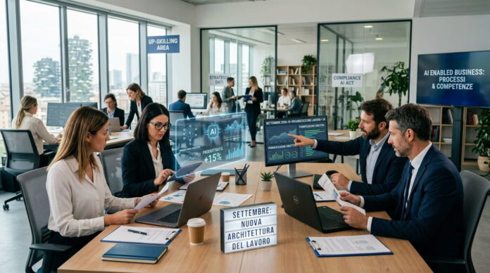 Ripartire a settembre dopo l'estate: cosa cambia nell’era della AI e su cosa devono puntare le aziende. Immagine realizzata con l'intelligenza artificiale.